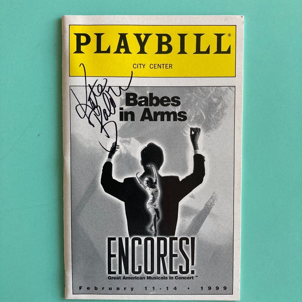 Kate Baldwin (Only) Signed Playbill Babes in Arms David Campbell Jessica Stone